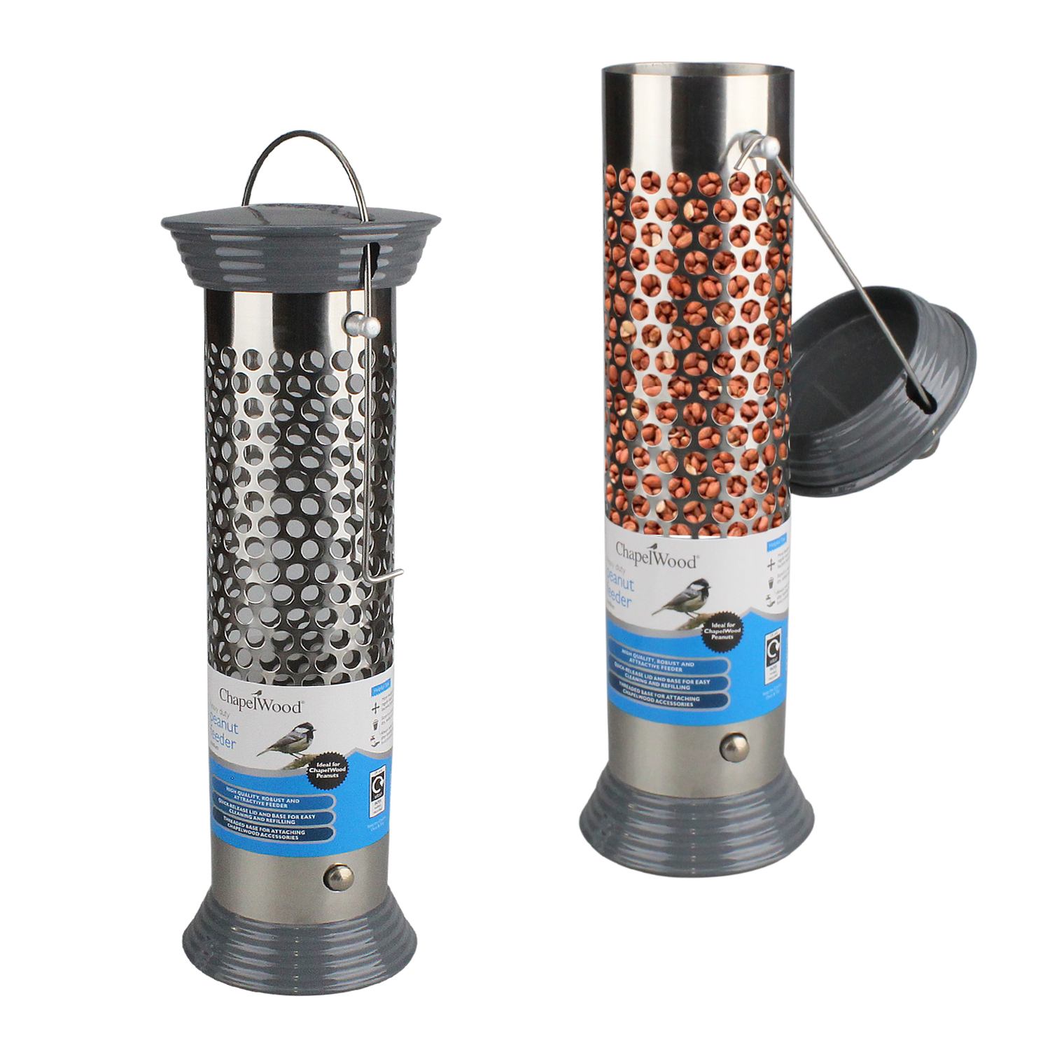 Stainless steel bird feeder