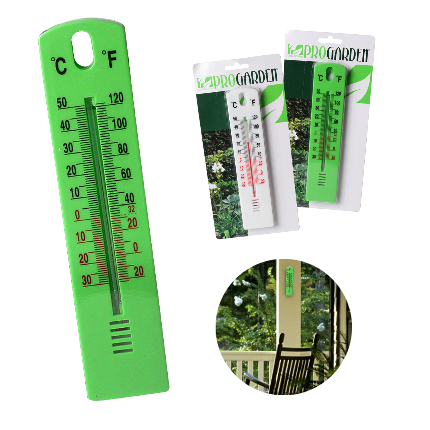 Garden Thermometer Large Wall Outdoor Indoor Greenhouse Room Patio Home Office eBay