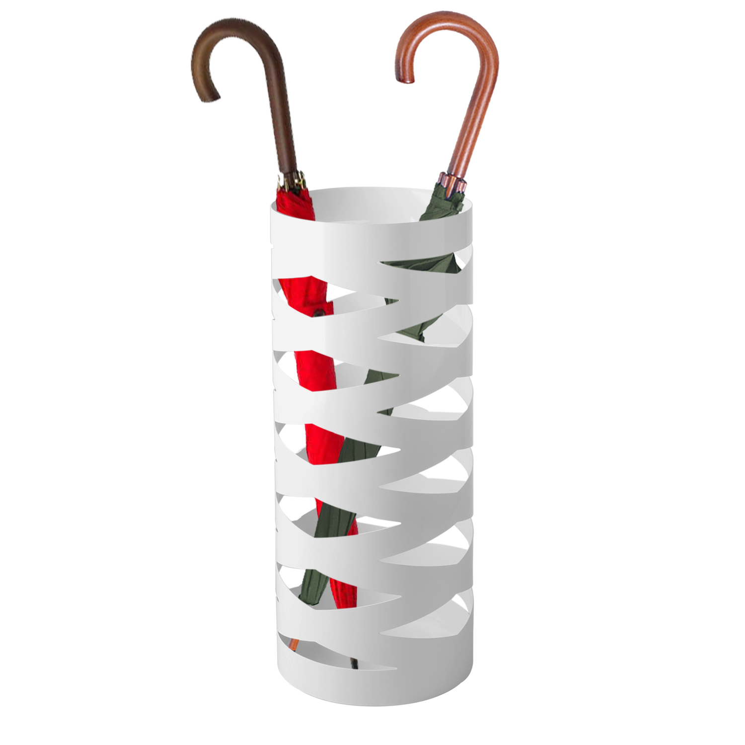 Metal Umbrella Holder Stand Rack Rain Water Drip Tray Walking Stick