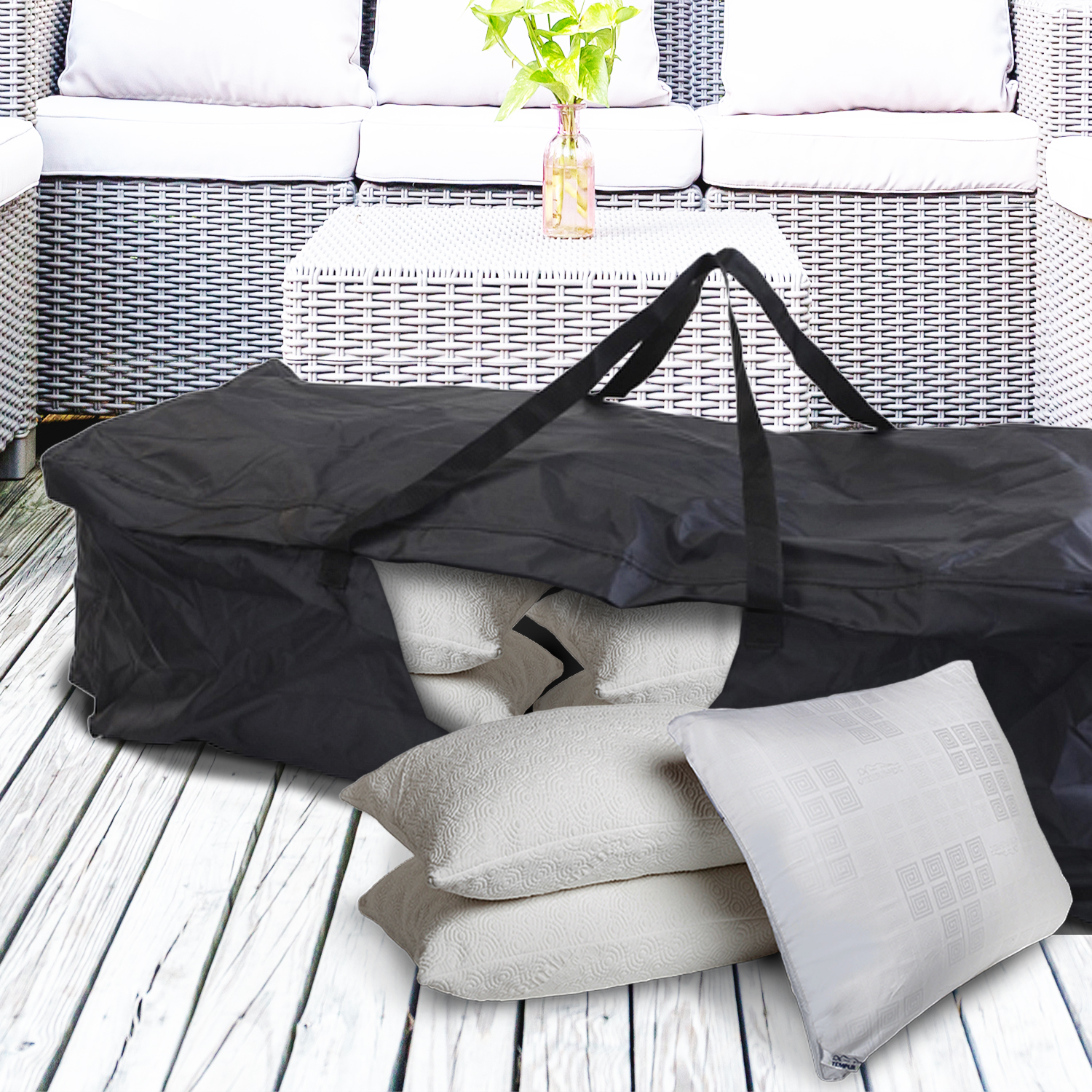 Large Garden Furniture Protective Waterproof Outdoor Cushion Pillow Storage Bag eBay