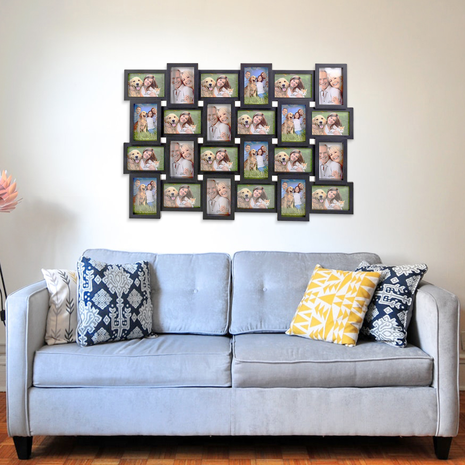 24 Photo Picture Frame Collage Wall Multi 3D Decor Memories Home Art