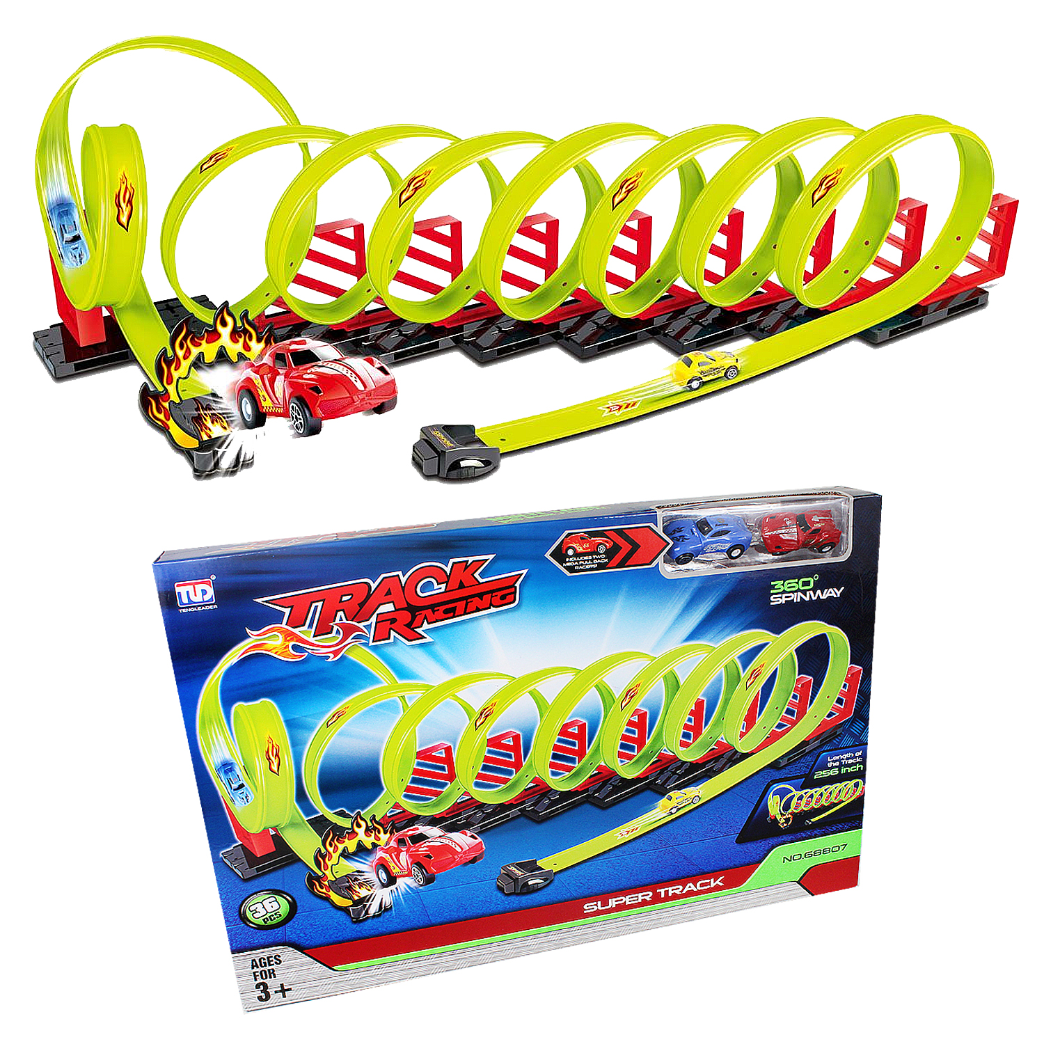 360 loop track racer