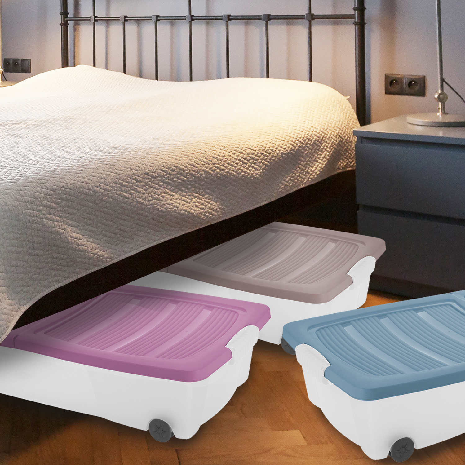 underbed toy storage with wheels