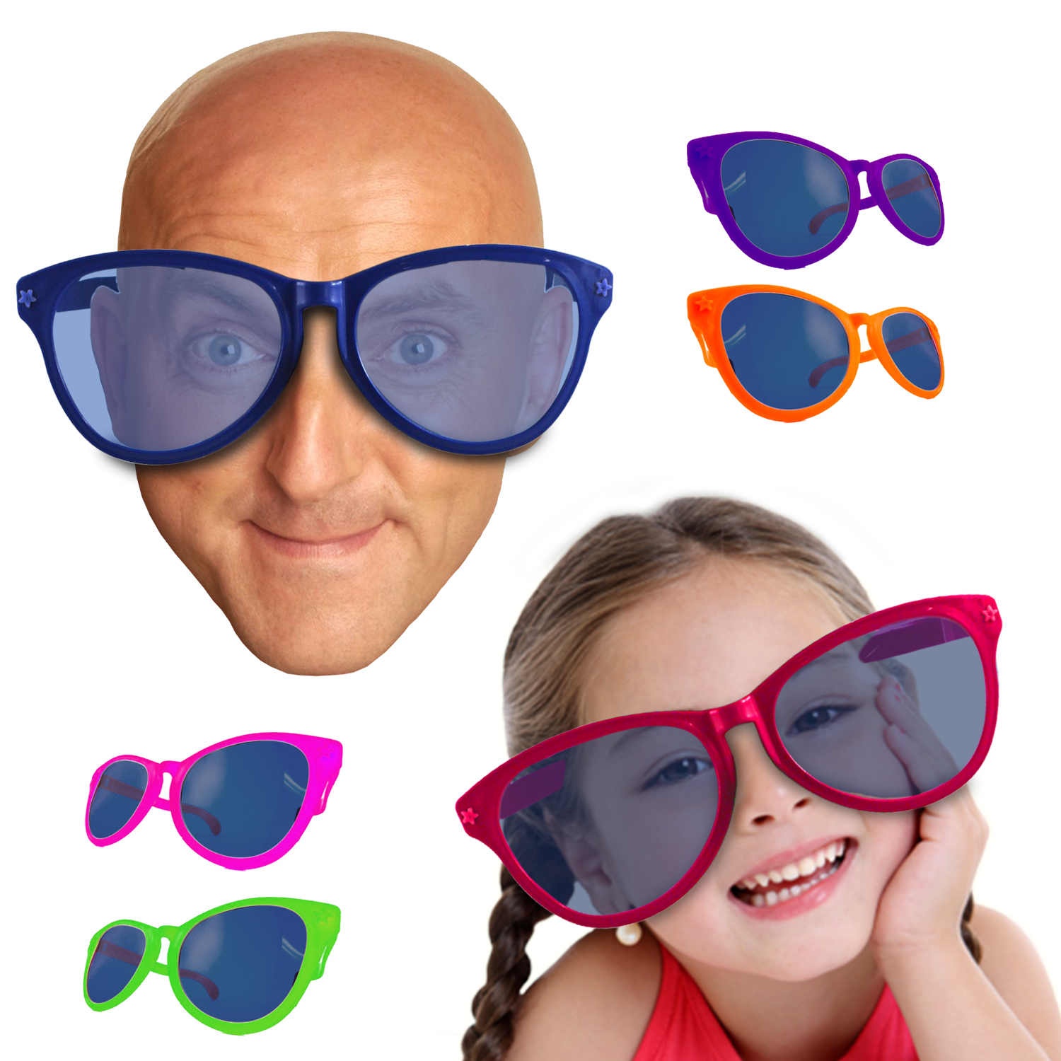 Large Joke Glasses Oversized Giant Novelty Fun Sunglasses Hen Party