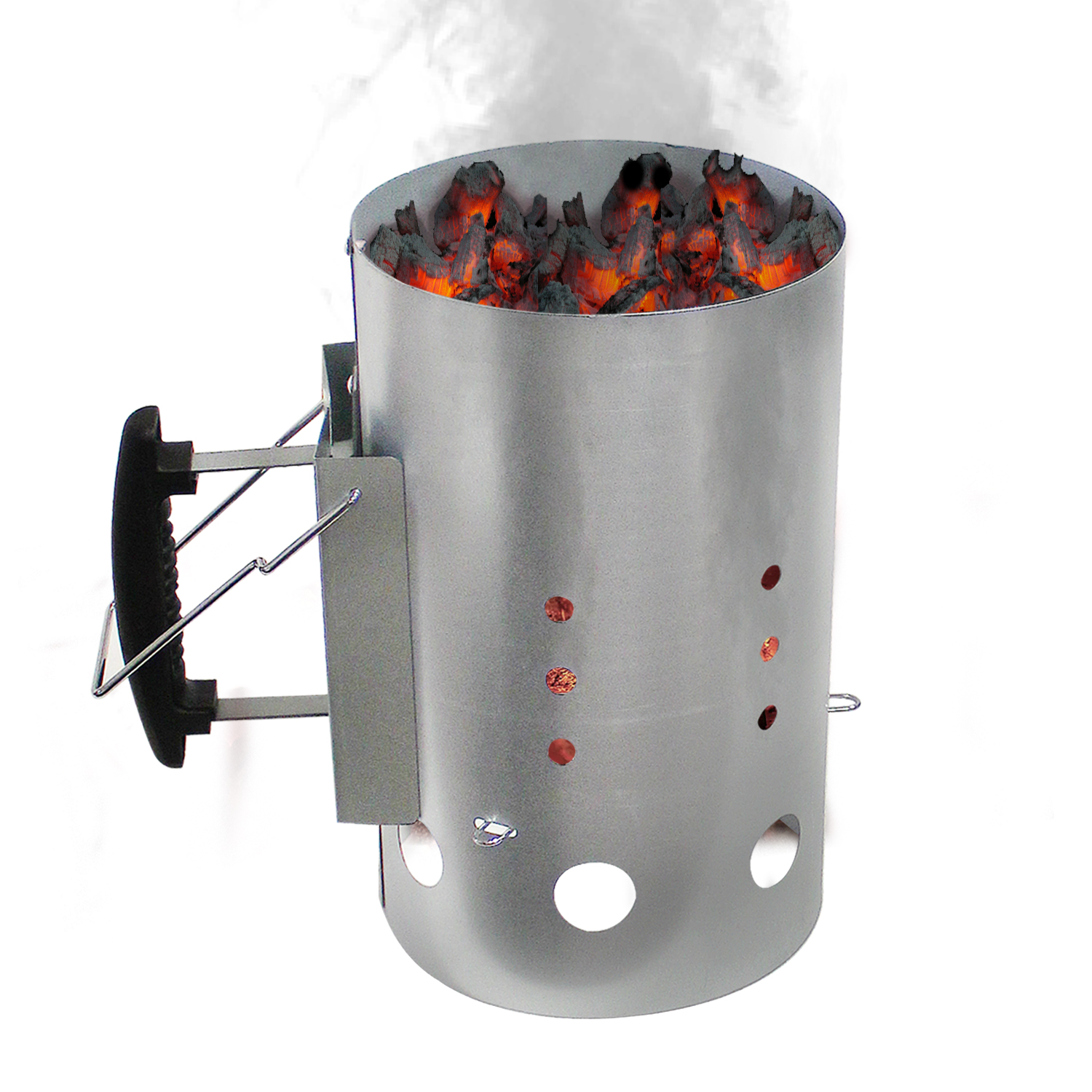 Charcoal Starter BBQ Fire Quick Metal Grill Coal Barbecue Burner