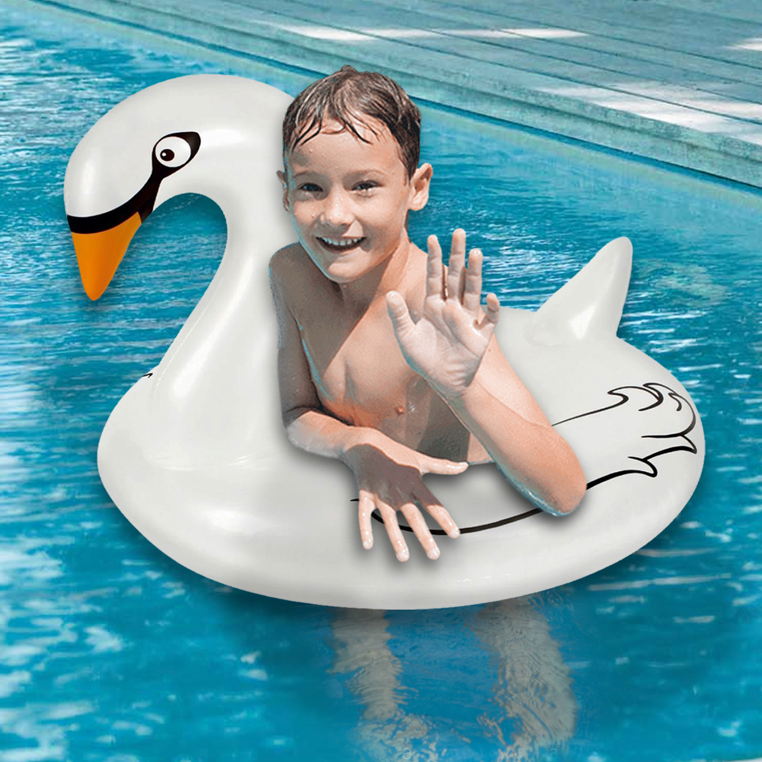 baby swim tube around neck
