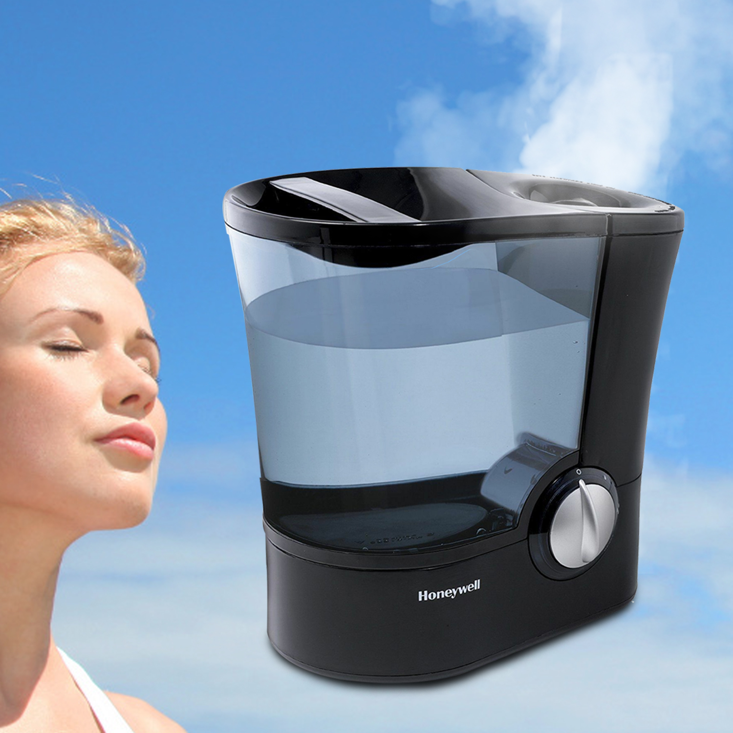 Honeywell HH950 12L Warm Steam Mist Humidifier Breathe Easy Relieve