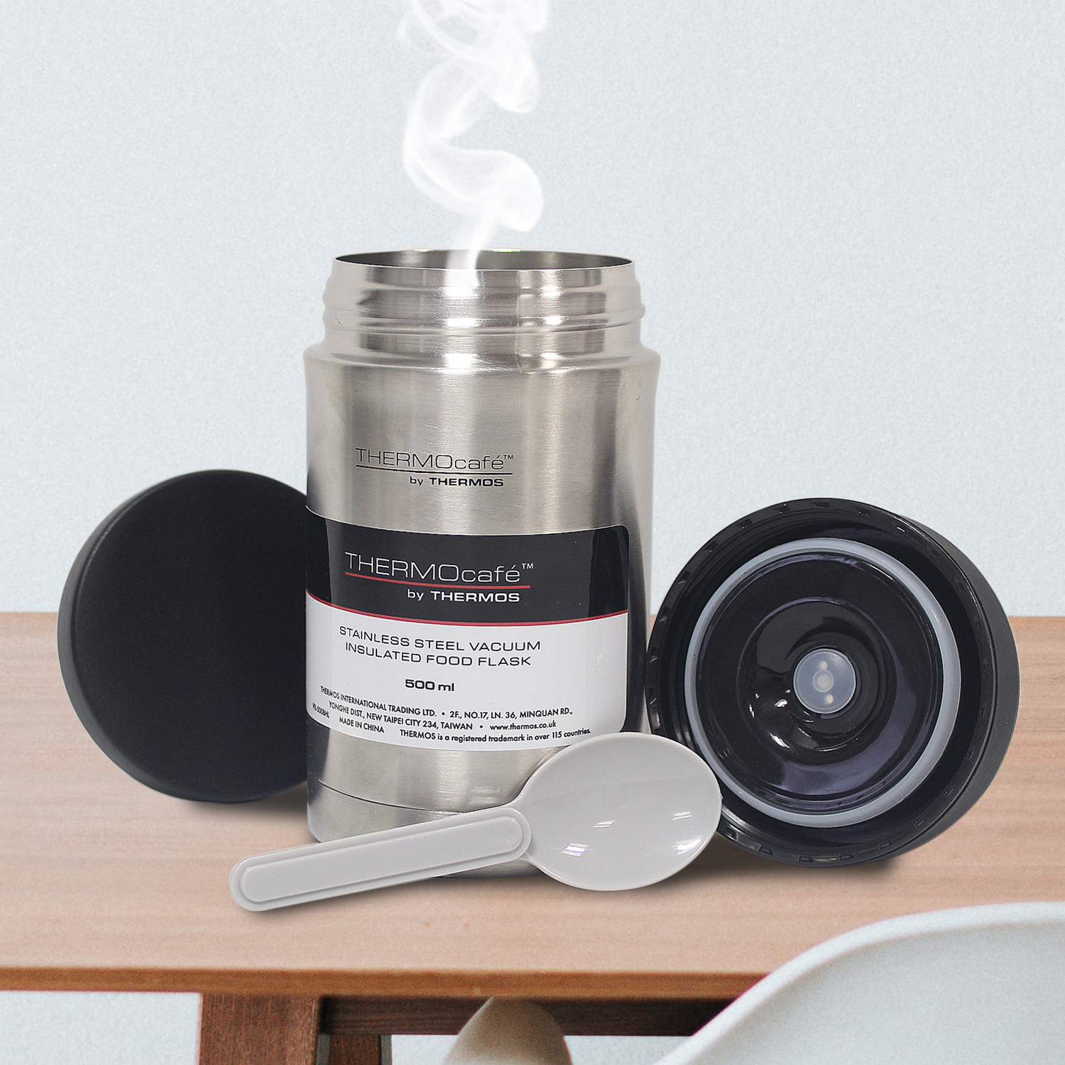 thermos thermocafé translucent desk mug