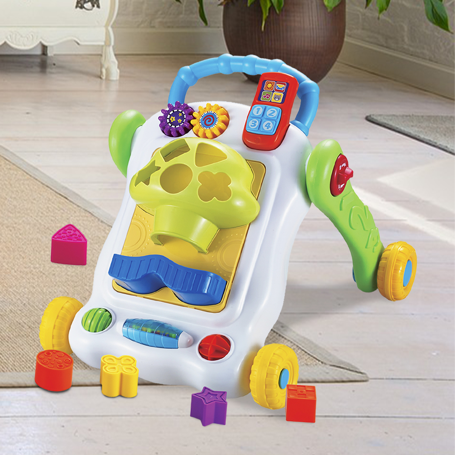 Baby Baby Walker First Step Bouncer Push Along Mobility Toys Musical
