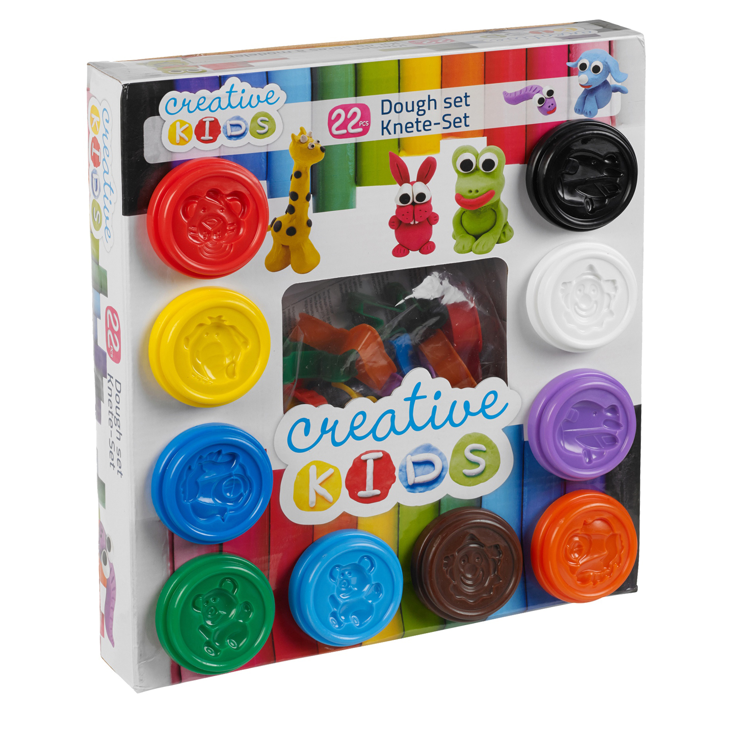 Kids Play Craft Dough 22 Piece Gift Toy Set Doh Clay Tubs Hobby Shapes