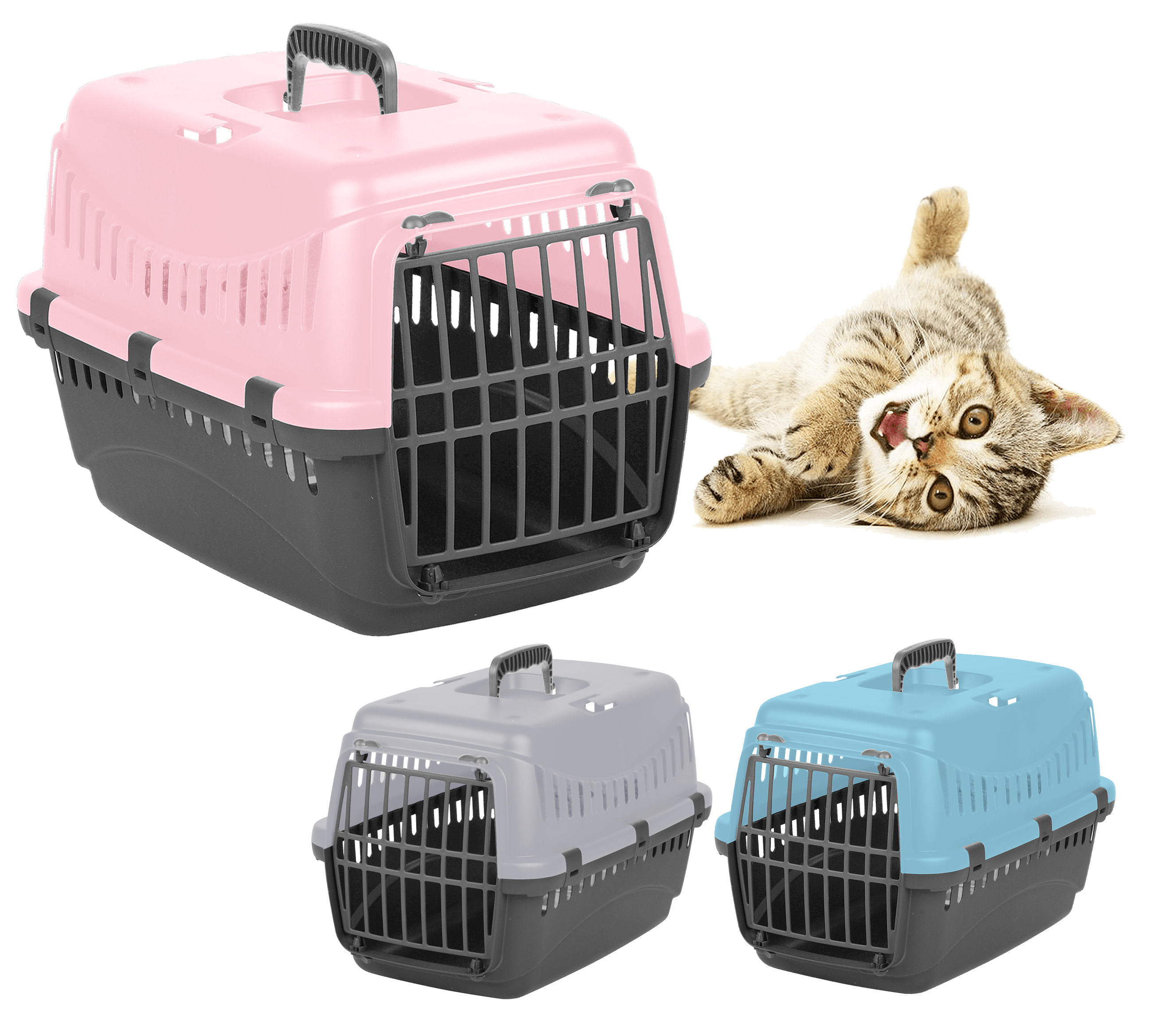 Pet Carrier Large Cat Dog Puppy Portable Transporter Cage Box Safe