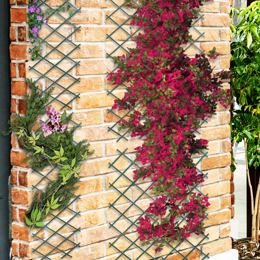 Plants Trellis Fence Panel Garden Flower Wall Expanding Support Climbing Border Ebay