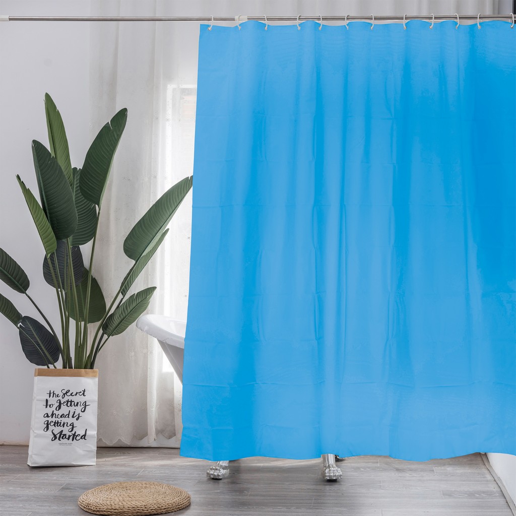 Shower Curtain Bathroom Plastic Waterproof Mildew Splash Resistant