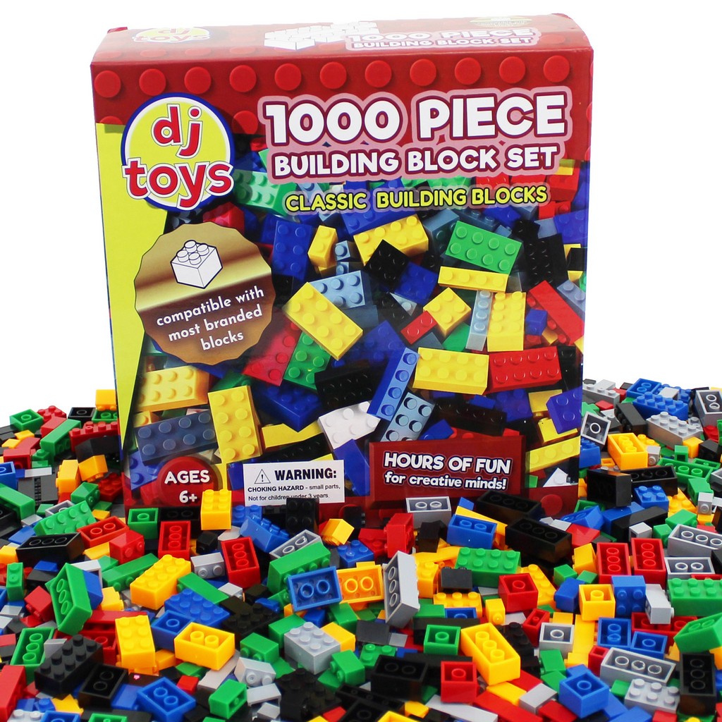 Creative Building Blocks 1000 Pieces Bulk DIY Toys Bricks Legoing Children Kids 