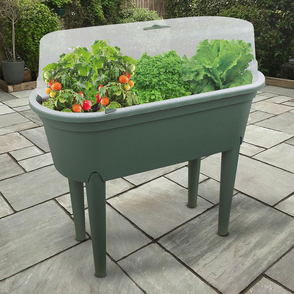 Planter Box Seeding Table Bed Mini Greenhouse Flower Plant Indoor