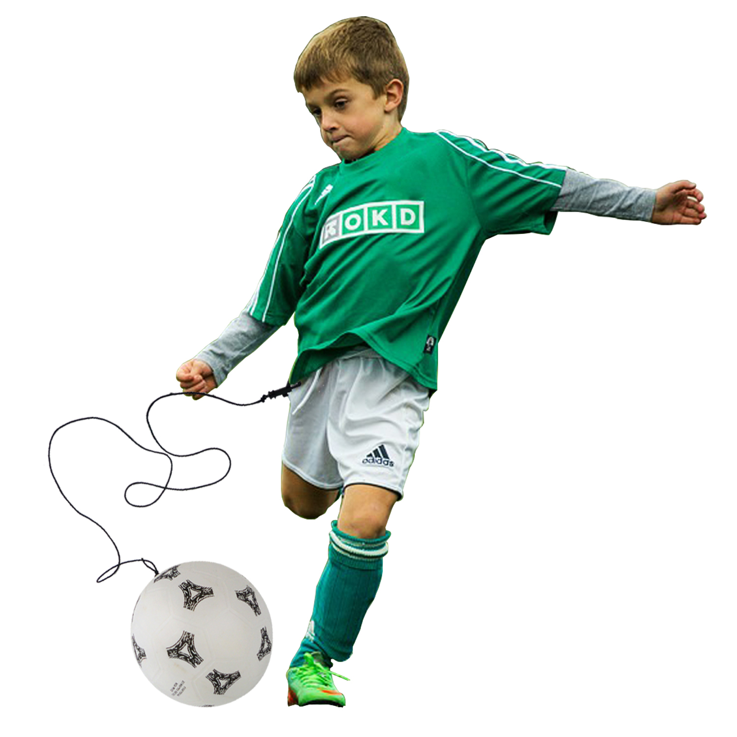 Soccer Trainer Ball Practice Kids Football Training Dribble Control