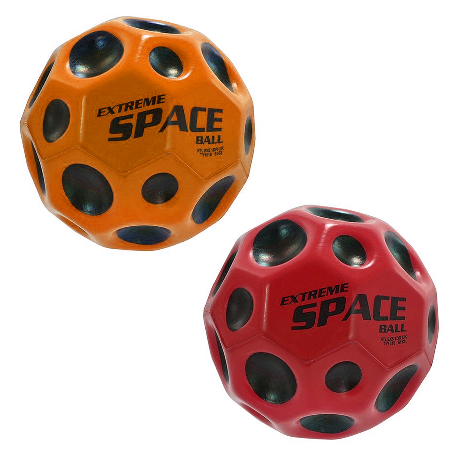 Moon Space Bouncy Ball Extreme High Bounce Light Catch Fast Spin
