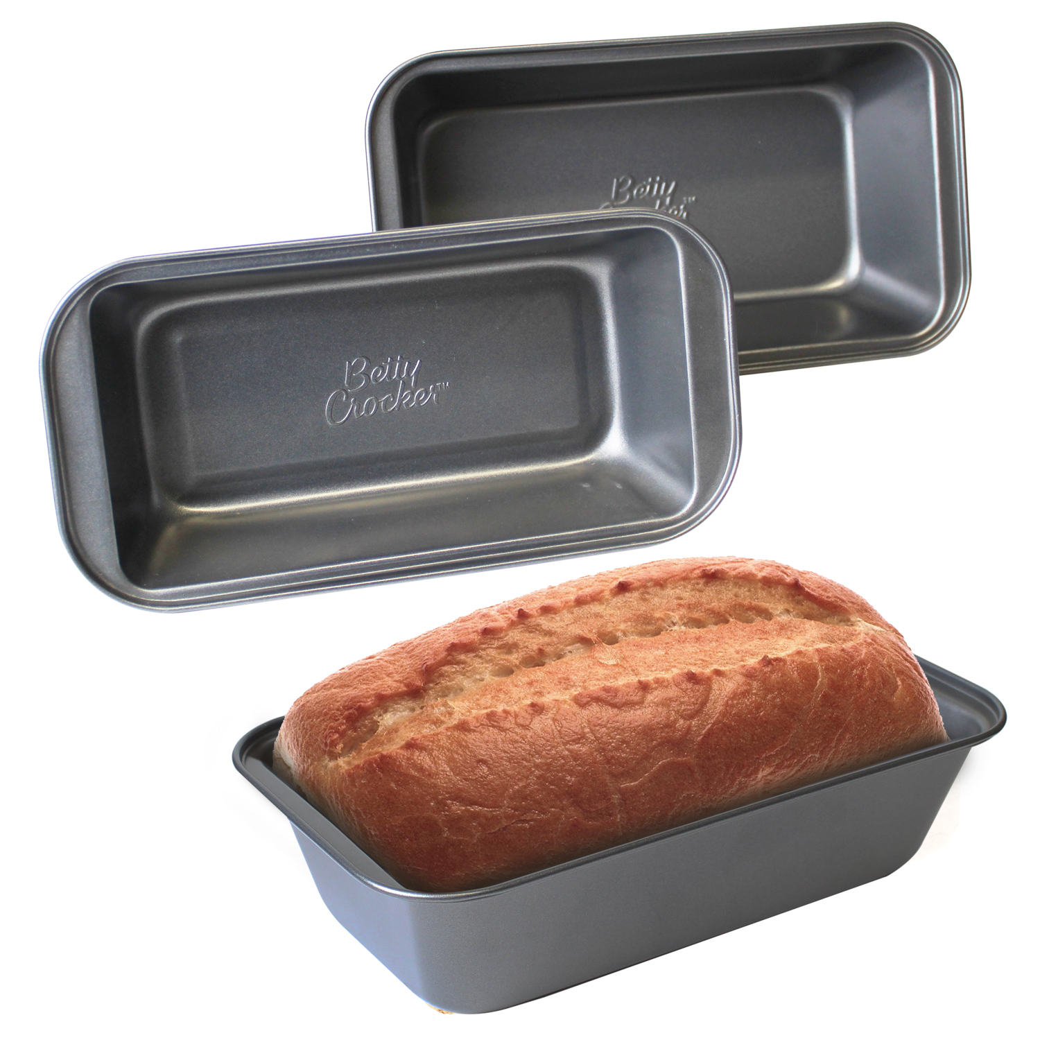 Betty Crocker Nonstick Bread Loaf Pan Baking Deep Tray Tin Carbon Steel
